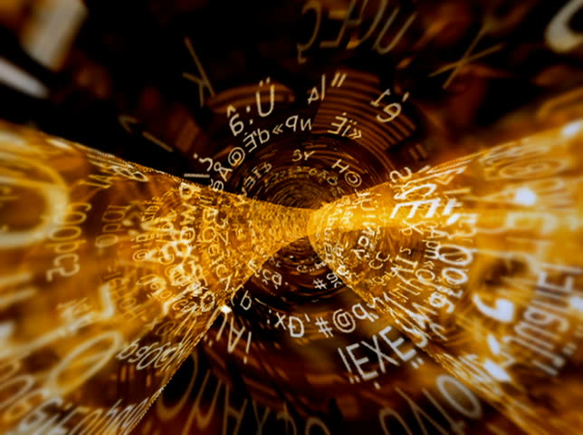 NTSC - Motion 772: Streaming digital data forms (Loop).