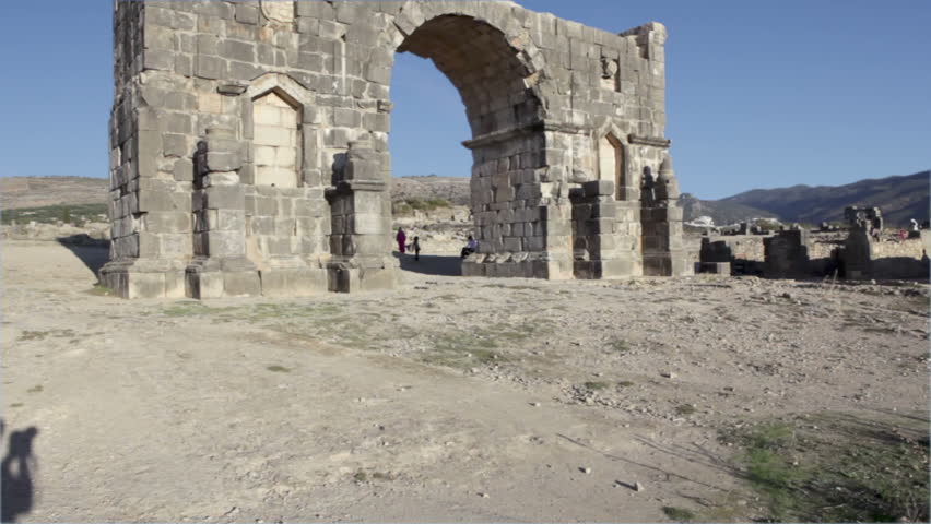 Volubilis features the best preserved Roman ruins in this part of northern Africa. Entrance. 