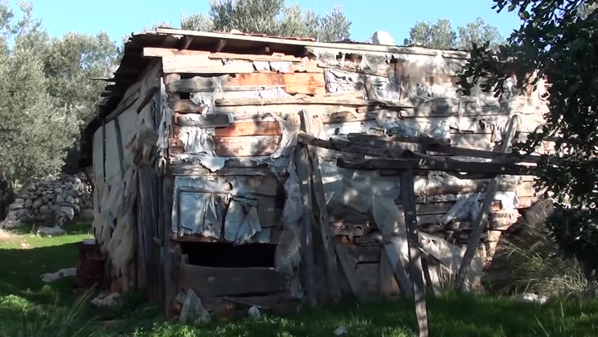 A deserted hut in forest on the Lycian way