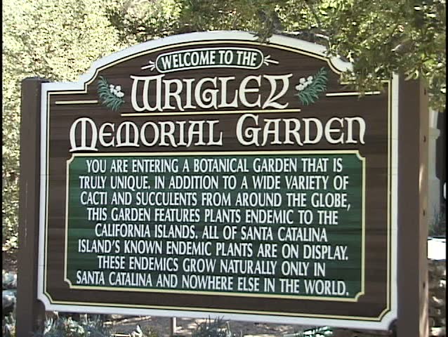 MS of Botanical garden sign