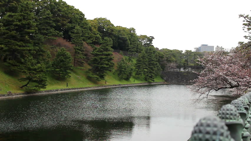 Moat near Emperor's palace in Tokyo
