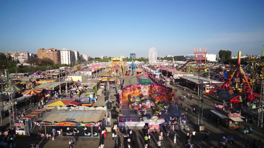 SEVILLE, SPAIN - APRIL 21: The April fair of Seville (Feria de Abril de Sevilla), Seville's fairground on April 21, 2013 in Seville, Spain.