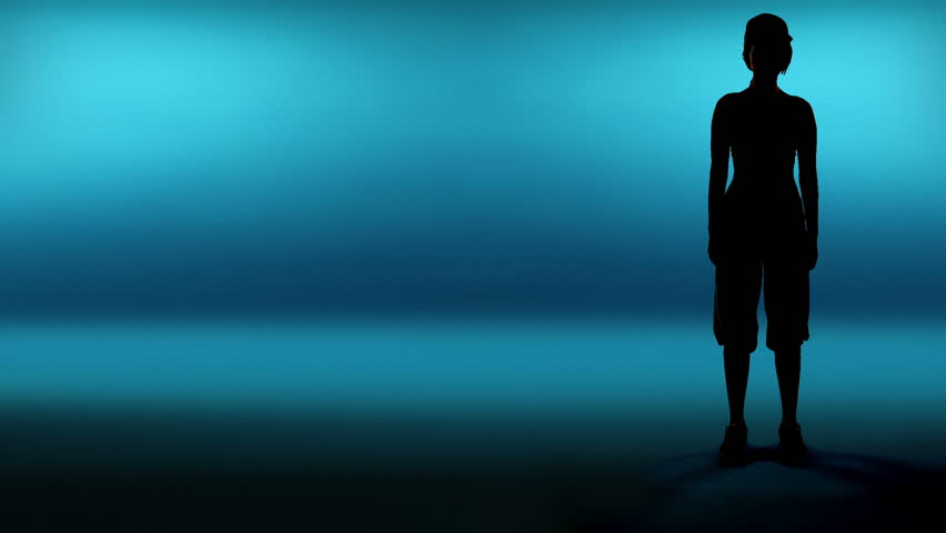 silhouette woman dancer