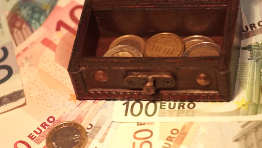 Euro banknotes and euro coins / euro money
