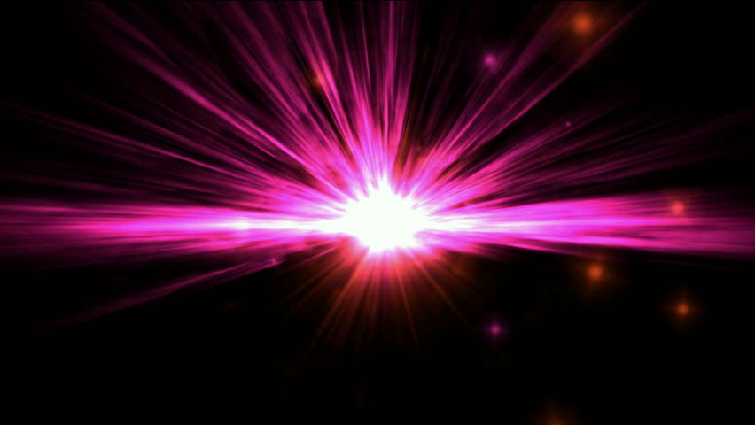 big bang in cosmos,explosion & lightspeed tunnel in universe.