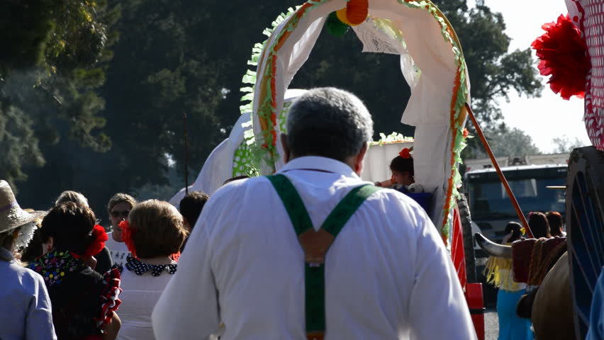 Almayate, Malaga, Spain - 5 April 2013.- Pilgrimage or romeria andalusian, Spain.