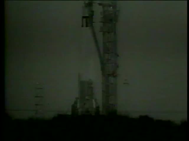 An american spacecraft Ranger 6 launch in Cape Canaveral Air Force Station, Florida circa 1964-MGM PICTURES, UNIVERSAL-INTERNATIONAL NEWSREEL, USA, filmed in 1964