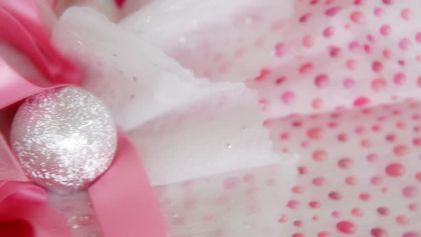 Close up of rotating gift box.