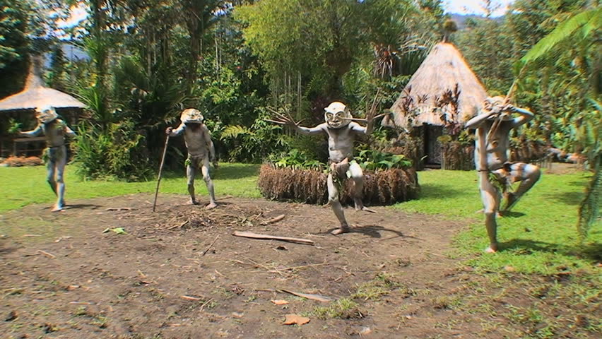 PAPUA NEW GUINEA - NOV.4: Mudmen, in the Mt. Hagen Highland area in Papua New Guinea, November 4, 2008.