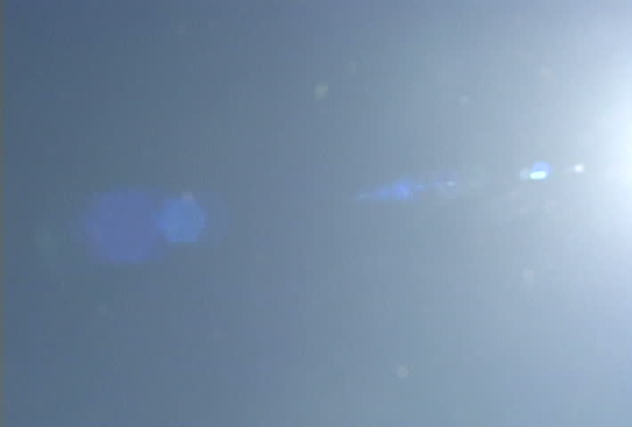 Solar Flare and Star from hot, spring day in Oregon.