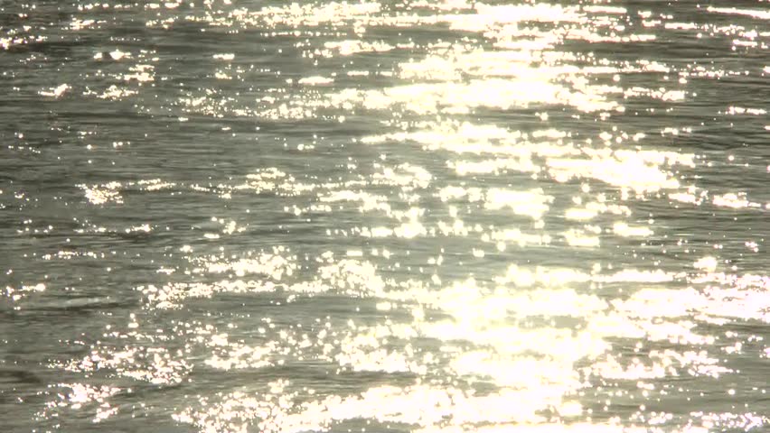 Lake with light sparkling