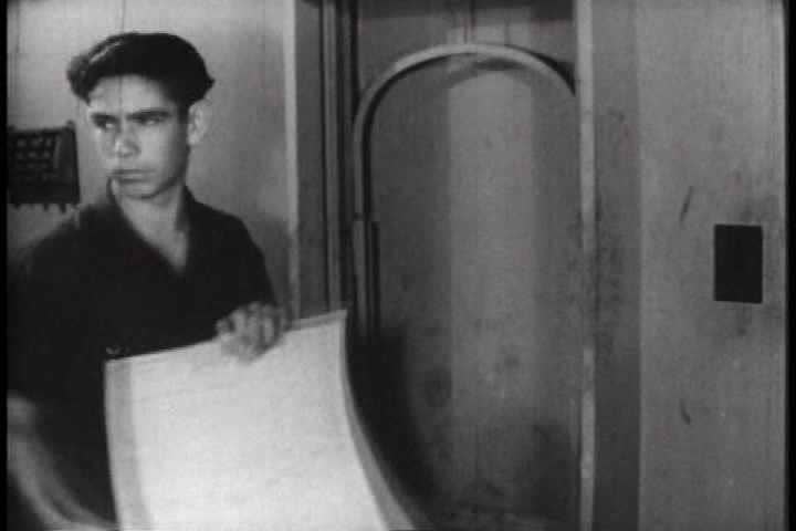 1940s - The printing of the newspaper in Sao Paulo, Brazil