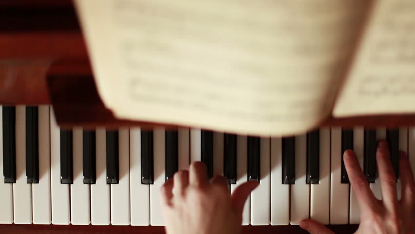 Piano, hands pianist playing music