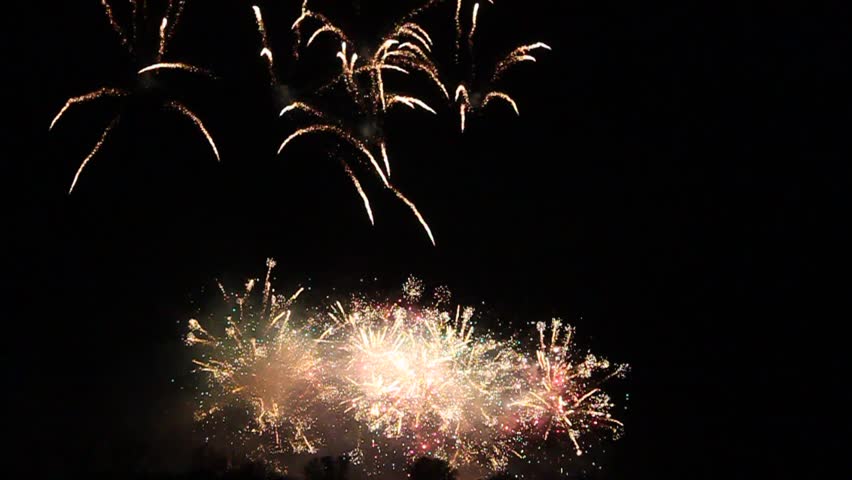 Fireworks Rhein in Flammen (Rheine in flames) on May 4, 2013 in Bonn, Germany.