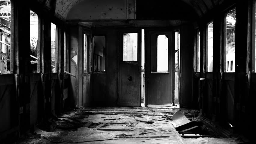 Abandoned carriage interior