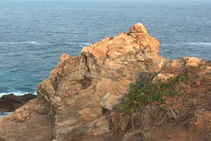eagle warrior head on punta de comet at oaxaca in mexico (Panasonic AG-DVX100A: 24P)