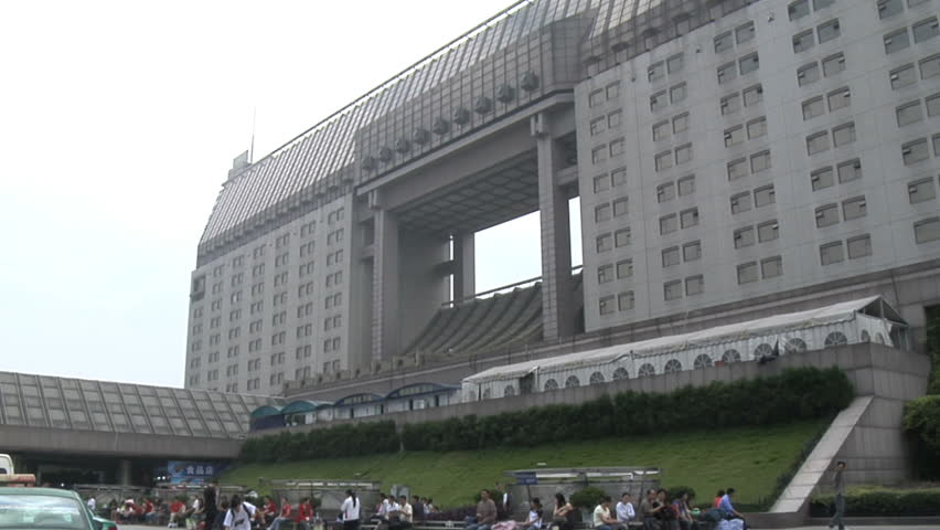 BEIJING, CHINA - MAY 16 2009: Tourists traveling via train and starting to return to popular vacation spots after the world wide recession starts showing signs of recovery. 