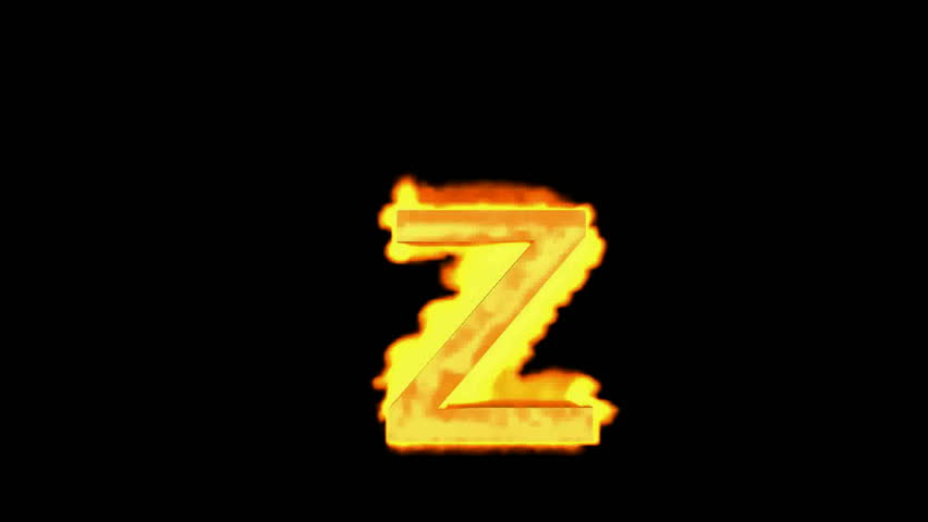 Fire Alphabet Z Stock Footage Video 4127998 Shutterstock