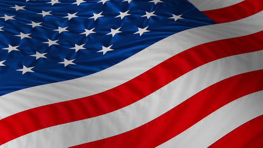 US flag, waving smoothly. Seamless loop, based on a 24 Megapixel photo with superb details like structure, seams, creases, and folded fabric. Full HD 1080 with 30 fps, perfect for backgrounds.