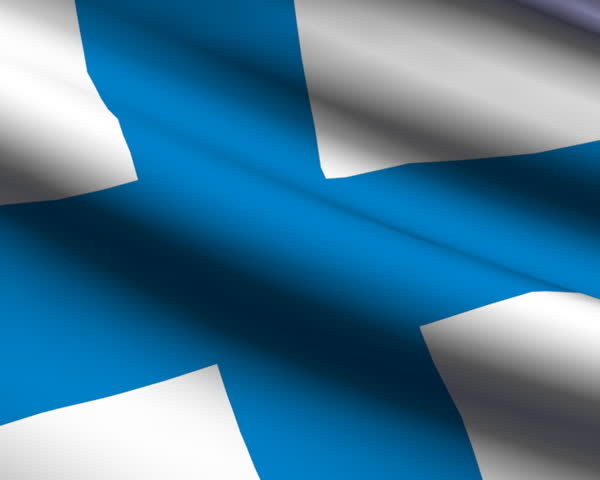 Finland flag animation.