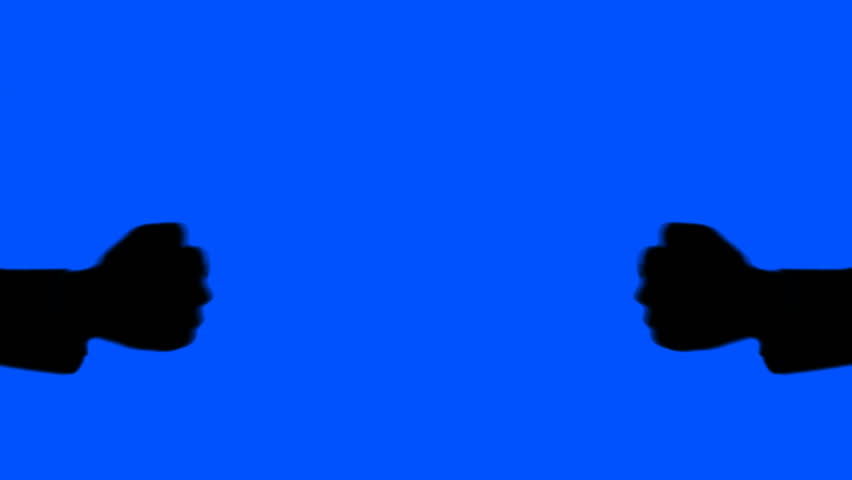 Two thumbs up - blue