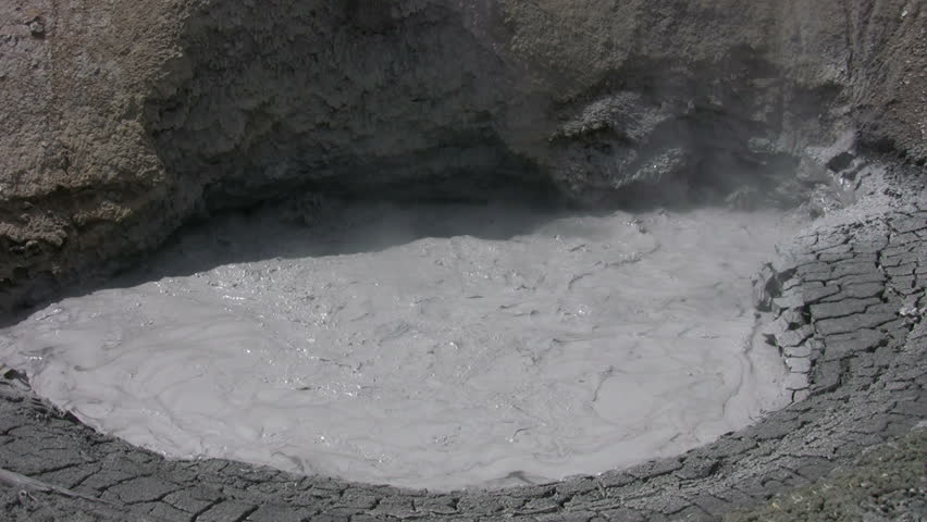 Mud Volcano bubbling at Yellowstone Park