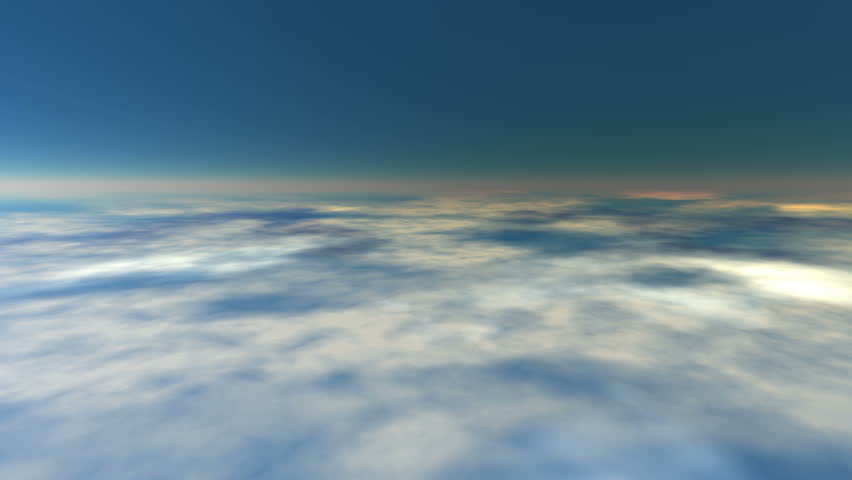 Journey over a earth atmosphere motion background (seamless loop) HD 1080p