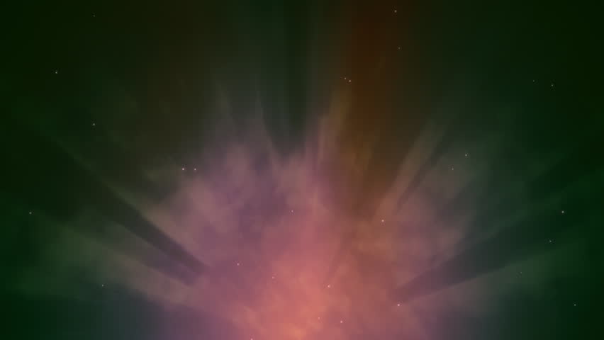 Looping animation of a slowly evolving aurora formation with red vertical lights.