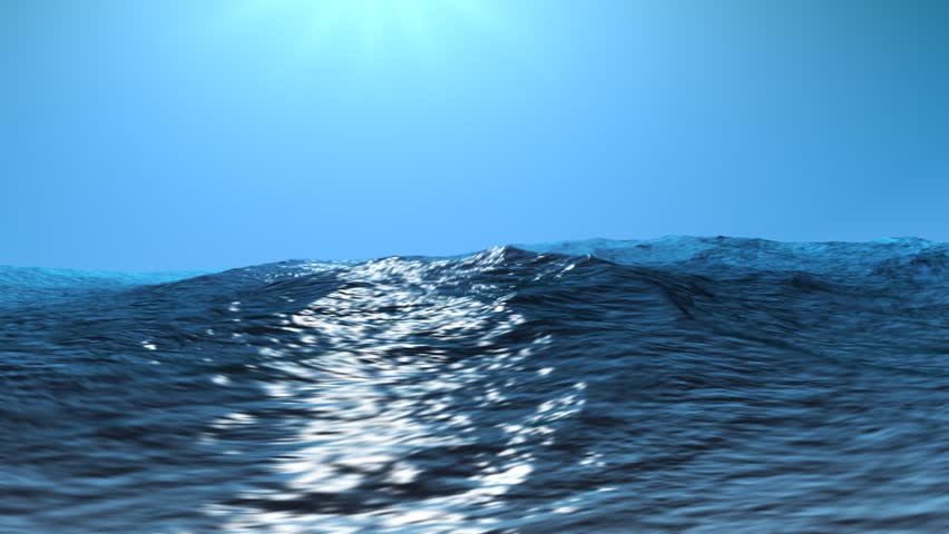 stormy sea - seamless loop, high definition, clear animation