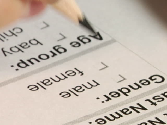 filling application form