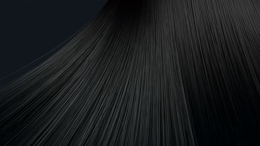A Bunch Of Black Hair Blowing In A Breeze On An A Dark Background ...