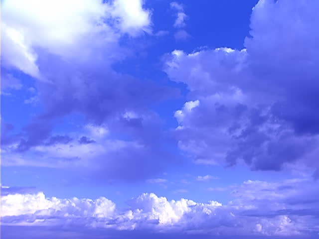 timelapse blue sky, video clip in one video footage