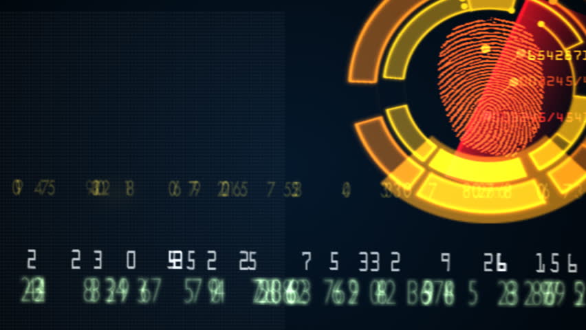 Futuristic data background loop