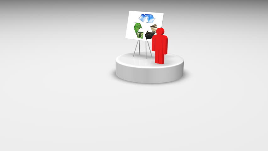 Recycling Presentation to a team of 3d Men