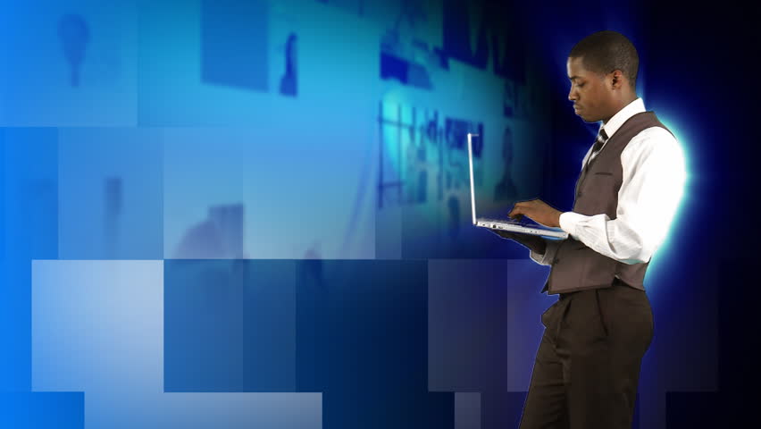 3D animation showing the news in HD