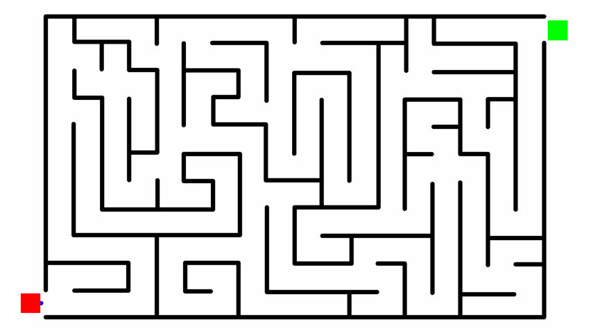 Animation of a labyrinth in HD