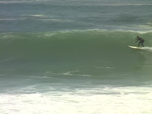 Surfing at Arifana in Portugal