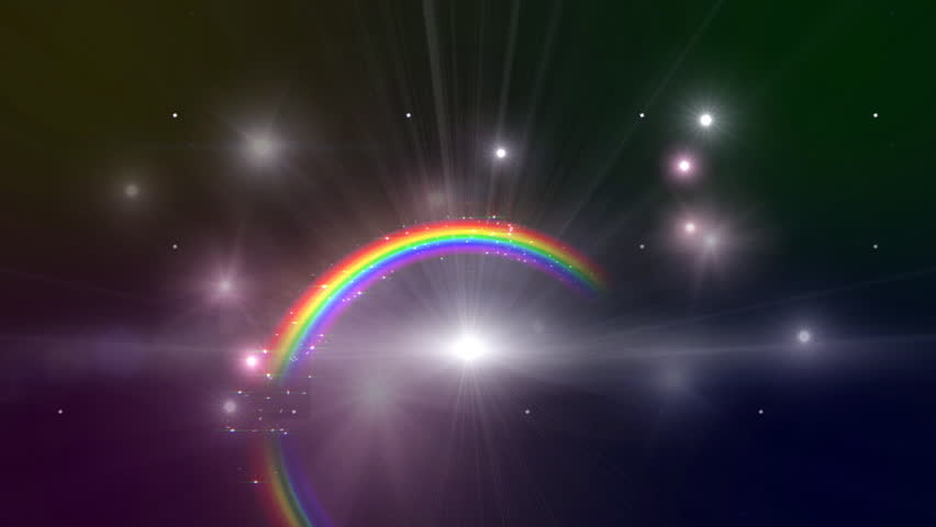 Rainbow In The Sky. Stock Footage Video 687001 