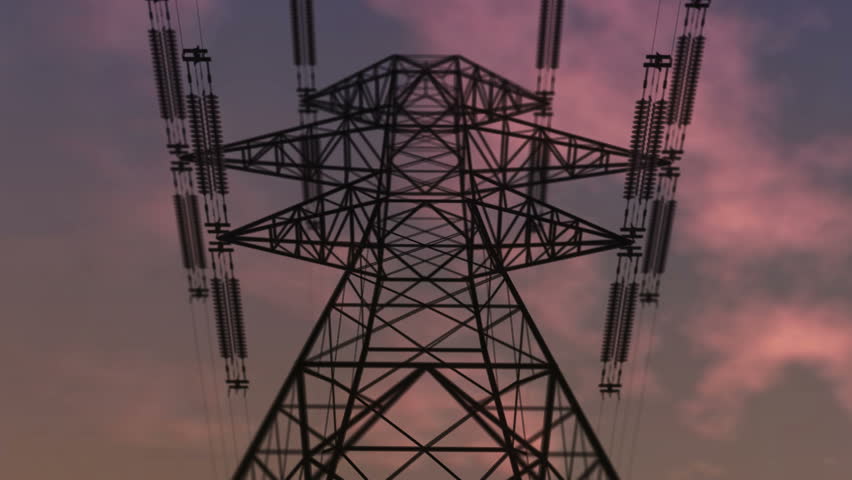 Electricity Pylon against the Sky
