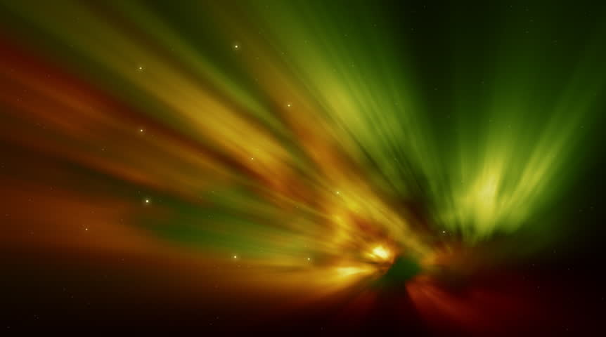 Spectacular Aurora Background Aurora with greenish color NTSC