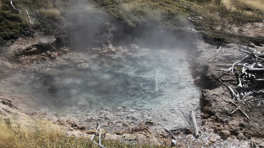 Hot Thermal Pool in Yellowstone National Park
