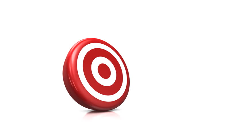 bull's eye - 3d animation of two arrows both hitting exactly in the middle of the target
