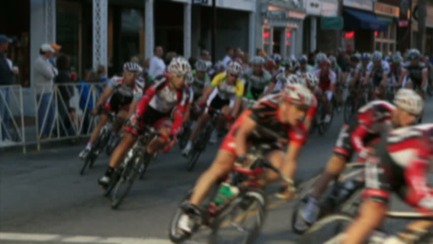 Professional cyclists racing in Beaufort SC