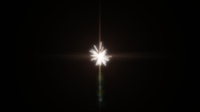 Lens flare explosion