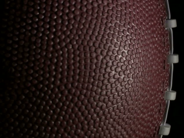 Football isolated on black slow motion V1 - NTSC