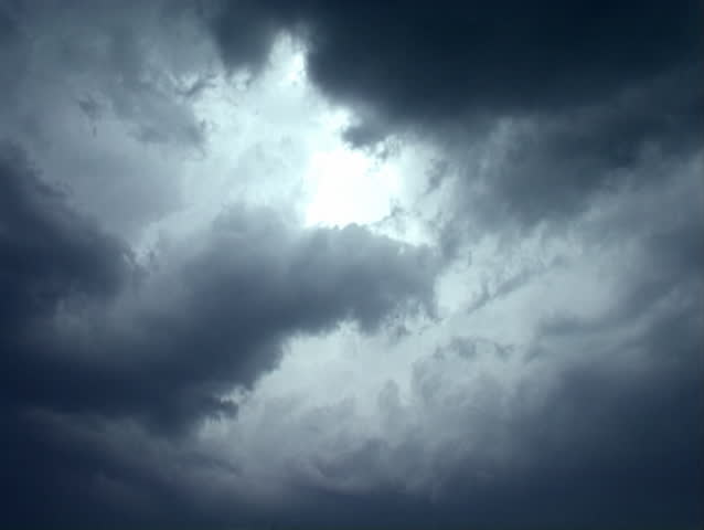 Time lapse recording - Clouds before the storm.