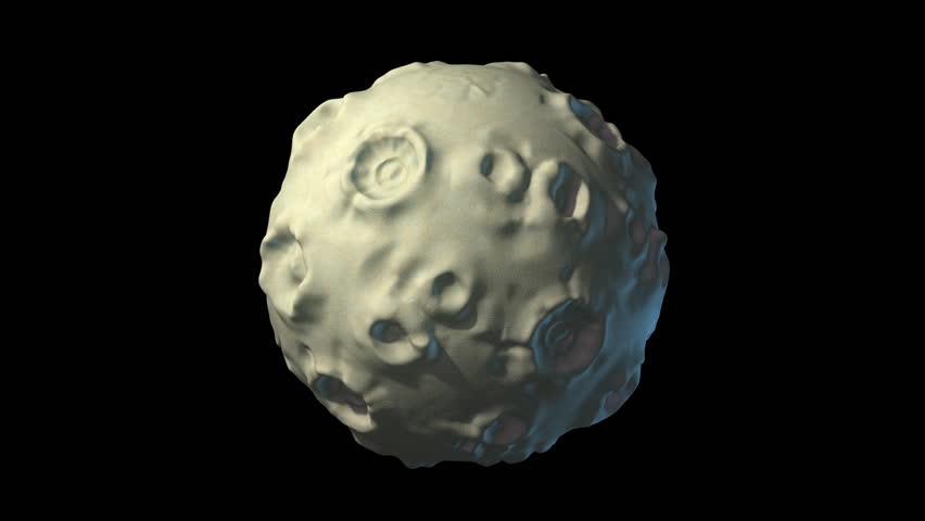 Desert Asteroid with growing grass