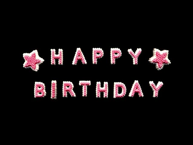 happy birthday created using icing