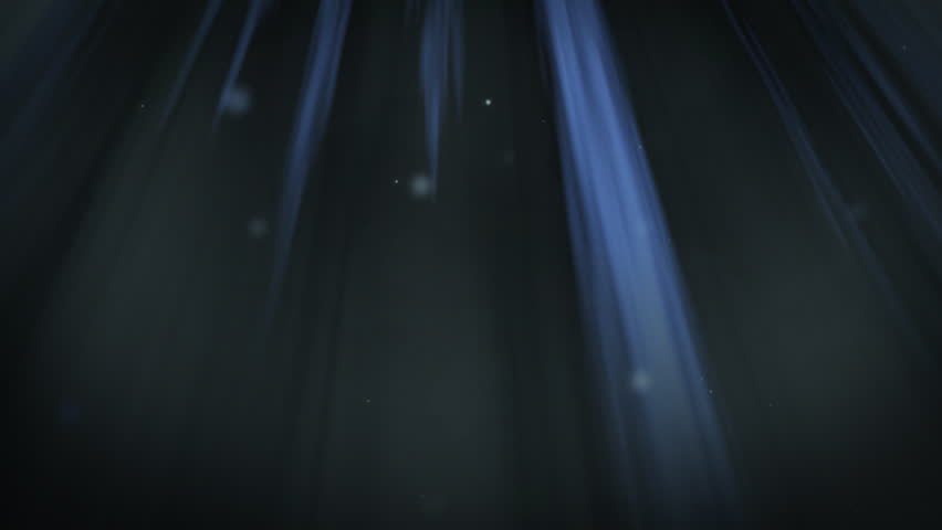 Cool streaks of light illuminating dust particles.