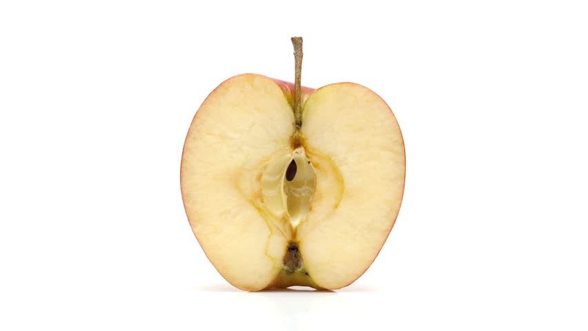Apple decays slowly over the course of a three weeks. time-lapse